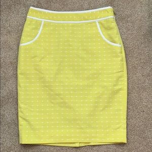 Yellow/Lime Limited dot pattern skirt w/ pockets!